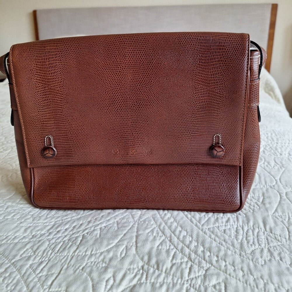 DIDIER LAMARTHE Authentic Vintage Brown Leather Crossbody Bag